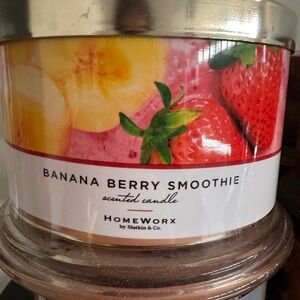 HomeWorx Banana Berry Smoothie Scented Candle